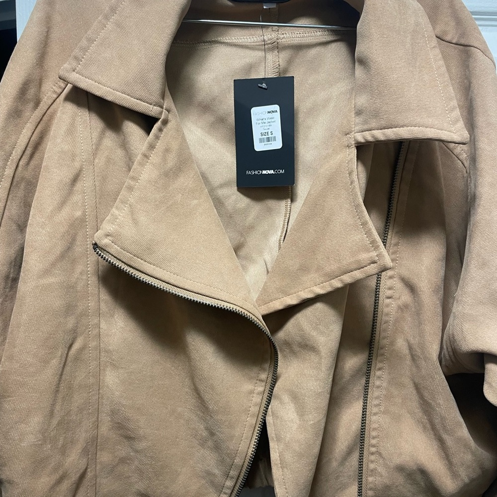 Fashion Nova Women's Camel Jacket